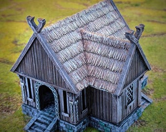 Kingdom of Saxonia – Villager’s House | 3D Printed Fantasy Terrain for Tabletop Wargames (28–32mm)