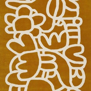 Hand-Tufted Wool Rug: Abstract Modern Area Carpet