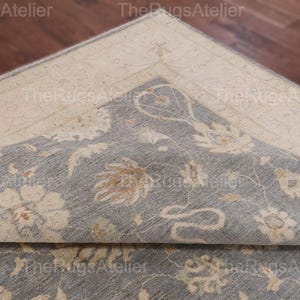 Handgeknüpfter Oushak-Teppich aus Wolle: Traditionelle Tapue-Teppiche