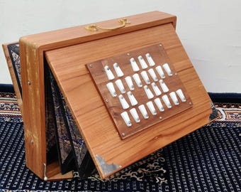 Shruti box - 26 Notes Large Shrutibox | Natural color | White Keys