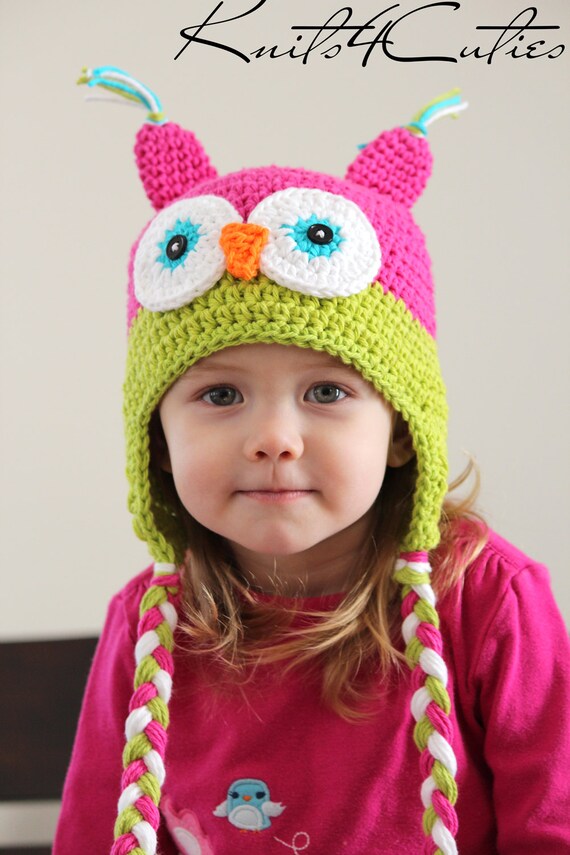 Baby owl hat owl hat for girl Baby girl owl hat | Etsy