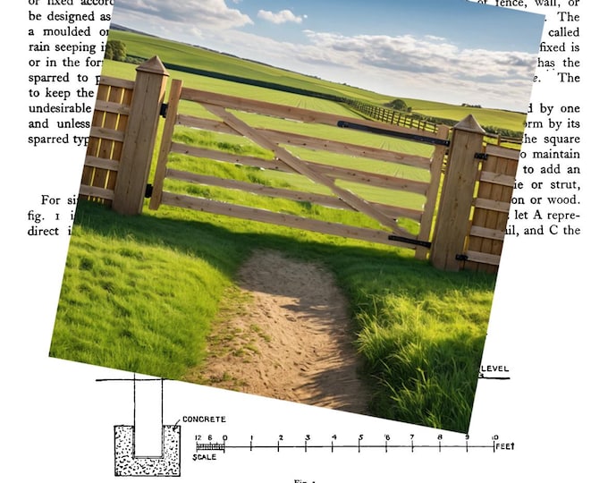 GATES - Plans to Make Wood Driveway And/or Farm Gates - 3 Designs. - Etsy