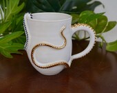 Black and Gold Octopus Coffee Mug