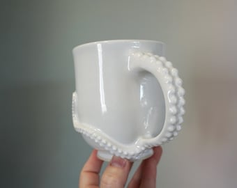 16oz. White Octopus Coffee Mug