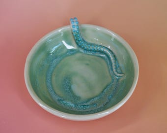 Baby Blue Octopus Bowl