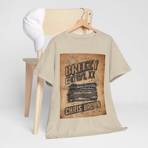 Chris Brown Breezy Bowl T-Shirt: Vintage Concert Style T-Shirt for Fans