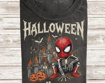 Retro Spider-Man Halloween Shirt, Tom Holland Spidey Tee, Marvel Comics Graphic Tee, Vintage Superhero Tee, MCU Avengers Tee