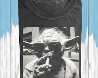 Retro Yoda Comfort Colors Shirt, Cool Yoda Meme Tee, Vintage Star Wars Style, Funny Jedi Master Gift, Streetwear Yoda, Gift For Him