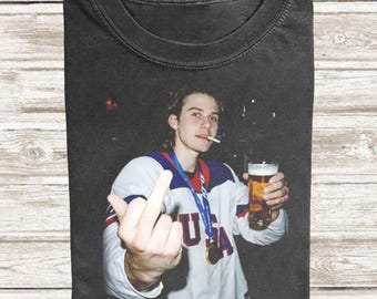 Funny Jack Hughes Usa Gold Hockey Comfort Colors Shirt, Patriotic Hockey Fan Shirt, Hockey Graphic Tee, American Hockey Pride Gifts