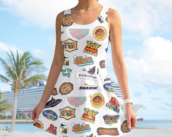 Disney Toy Story Skater Dress, Toy Story Friends Women Dress, Woody Buzz Lightyear Dress For Her, Toy Story Lover