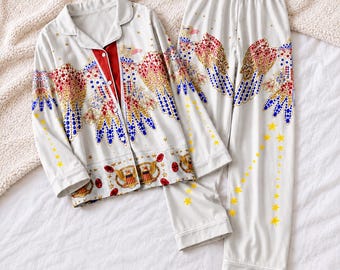 Elvis Presley Costume Pajamas, Elvis The King Of Rock Women Pajamas, Elvis Cosplay Shirt, Rock N Roll Gift, Gift For Elvis Fan