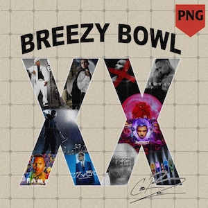 Chris Brown Breezy Bowl XX Tour 2025 PNG: Bootleg Tee Design (Digital Download)