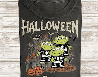 Halloween Toy Story Alien Comfort Colors Shirt, Spooky Alien Graphic Tee, Toy Story Pizza Planet Tshirt, Trick Or Treat Outfit