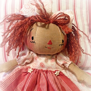 Primitive "Sadie Sue" Raggedy Doll Instant download e-Pattern, Primitive Patterns