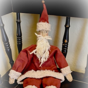 Primitive "Mr. Claus" Santa instant download e-pattern, Primitive Patterns