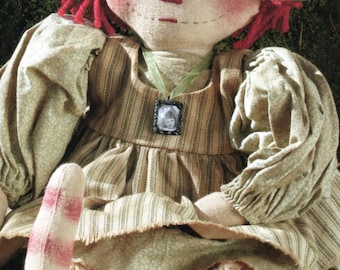 Primitive "Daughter's Yesteryear" Raggedy Doll instant download e-Pattern, Primitive Patterns