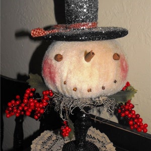 Primitive &quot;Mr. Flake&quot; Snowman Make-Do instant download e-Pattern, Primitive Patterns