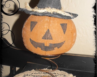 Primitive "Jack Nodder" Make-Do instant download Halloween e-pattern, Primitive Patterns