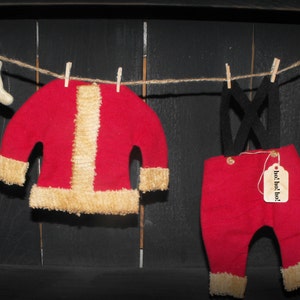 Primitive "Santa's Laundry Line" instant download e-Pattern, Primitive Patterns