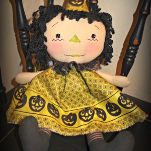 Primitive &quot;Miss Matilda&quot; Halloween Witch instant download e-Pattern, Primitive Patterns