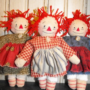 Primitive &quot;Itty Bitty Annie&quot; Doll instant download e-pattern, Primitive Patterns