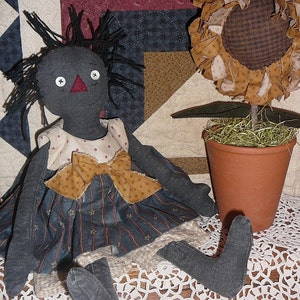 Primitive &quot;Sophie Jane&quot; Raggedy Doll instant download e-Pattern