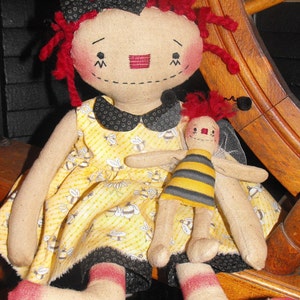 Primitive &quot;Beatrix Ann and Buzzi&quot; instant download e-Pattern, Primitive Patterns