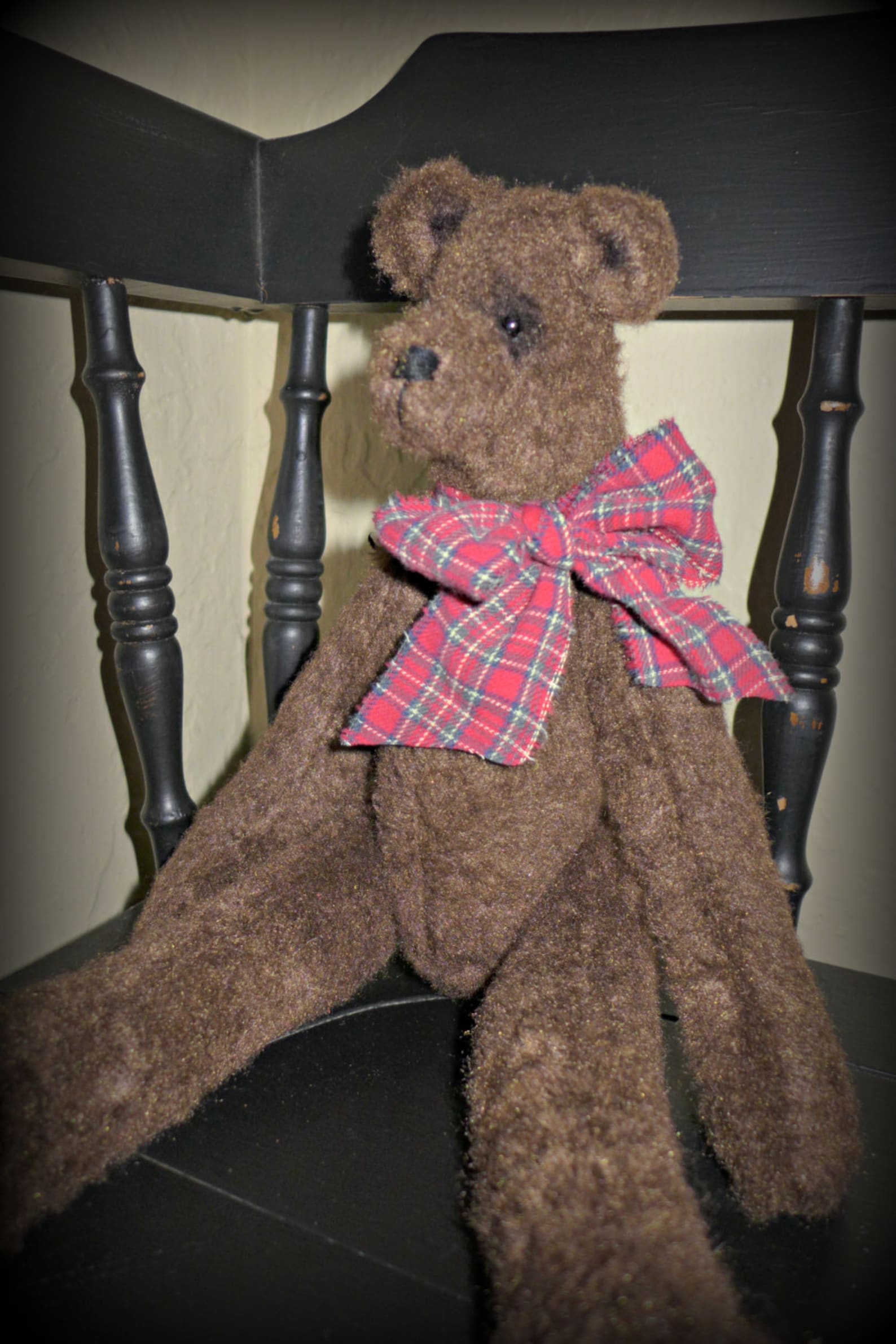 Primitive barnaby Bear Instant Download PDF Epattern, Primitive