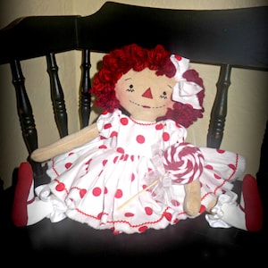 Primitive "Lollipop" instant download Shirley Temple doll epattern, Primitive Patterns