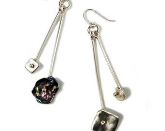 Pendientes Keshi Pearls in Motion Cascada