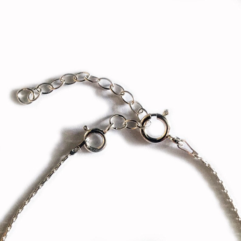 Sterling Silver Oval Fabricated Hinged Pendant with Heat Rivet Details on Sterling Beading Chain image 7