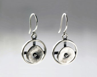 Circles in Motion Drop Earrings