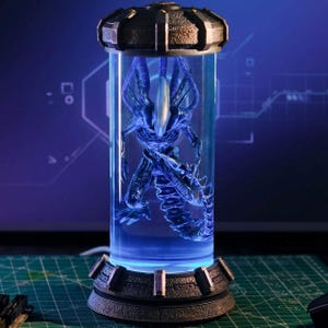 Ancient Alien Lab Lamp Gaming PC Case Noelle Holiday Push Present Resin Lamp Epoxy Lamp Figure Lamp Standing Lamp Bedside Table Writing Desk