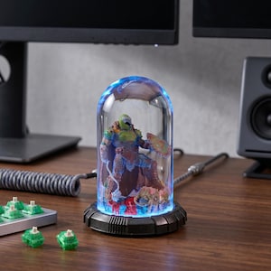 Eternal Hell-Walker, lámpara de epoxi, lámpara de resina, lámpara de pie, mesita de noche, lámpara con figura, lámpara de lava, luz de eclipse, PC para juegos, decoración Hypebeast