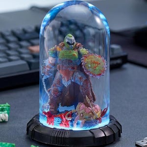 Eternal Hell-Walker, lámpara de epoxi, lámpara de resina, lámpara de pie, mesita de noche, lámpara con figura, lámpara de lava, luz de eclipse, PC para juegos, decoración Hypebeast