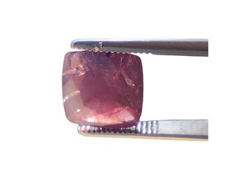 Natural Pinkish Purple Sapphire Gemstone 11.05ct | Cushion Cut Loose Sapphire | Raw Unheated Corundum Crystal for Jewelry Making