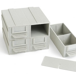 Organizer for storing electronics or fasteners and other everyday items. (STL)
