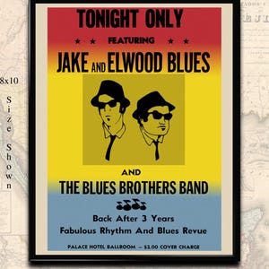 Poster del film Blues Brothers, locandina d'epoca del film, download digitale per la stampa a casa.