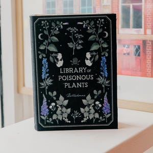 Library of Poisonous Plants Storage Book Decor | Booktok Home Decor | Gifts for Booklovers | Witch Spells Home Decor