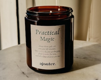 Practical Magic Spell Soy Wax Candle | Sally Owens Midnight Margarita Candle | Practical Magic Candle | Owens Sisters Apothecary Candle