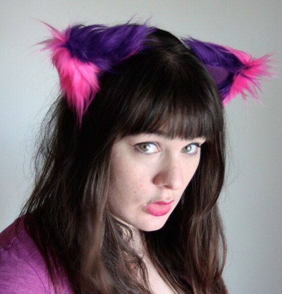 Items similar to Adjustable Cheshire Cat EARS Kitty Cosplay Kawaii