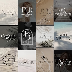 Custom Logo Design | Luxury Minimalist Monogram Logo | Handmade Logo | Artistic logo for Business | Personalized Logo