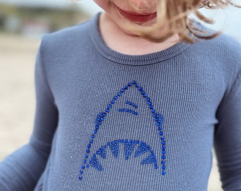 Magical Rhinestone SHARK Pajamas for toddlers and kids