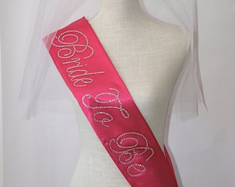 Bachelorette Sash, Bride To Be Sash, Satin Sash, Bridesmaid Sash, Bride Sash, Personalize sash