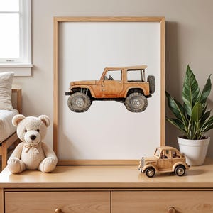 Little Explorer Printable Wall Art Vehicles Digital Download Print for Car Themed Bedroom Decor Adventure Lover Wall Art for Kid Room
