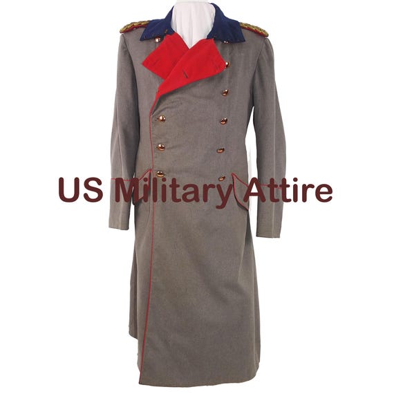 WW1 Inspired Grey Wool Greatcoat: British Army Style Overcoat - Etsy