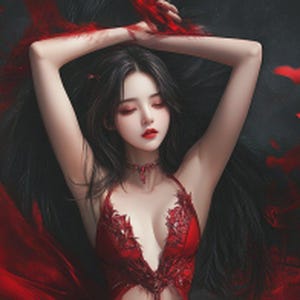 Sexy Enchantress – Dark Fantasy AI Girls | 5 Seductive Female Artworks | 4K Vertical Pack