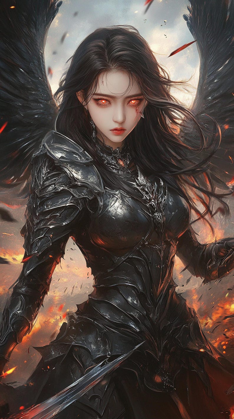 Fallen Goddesses – Dark Fantasy AI Art Set | 5 Female Pack | 4K ...