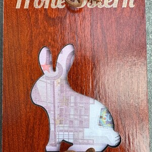 Geldkarte Ostergeschenk – “Frohe Ostern” mit Hasenmotiv