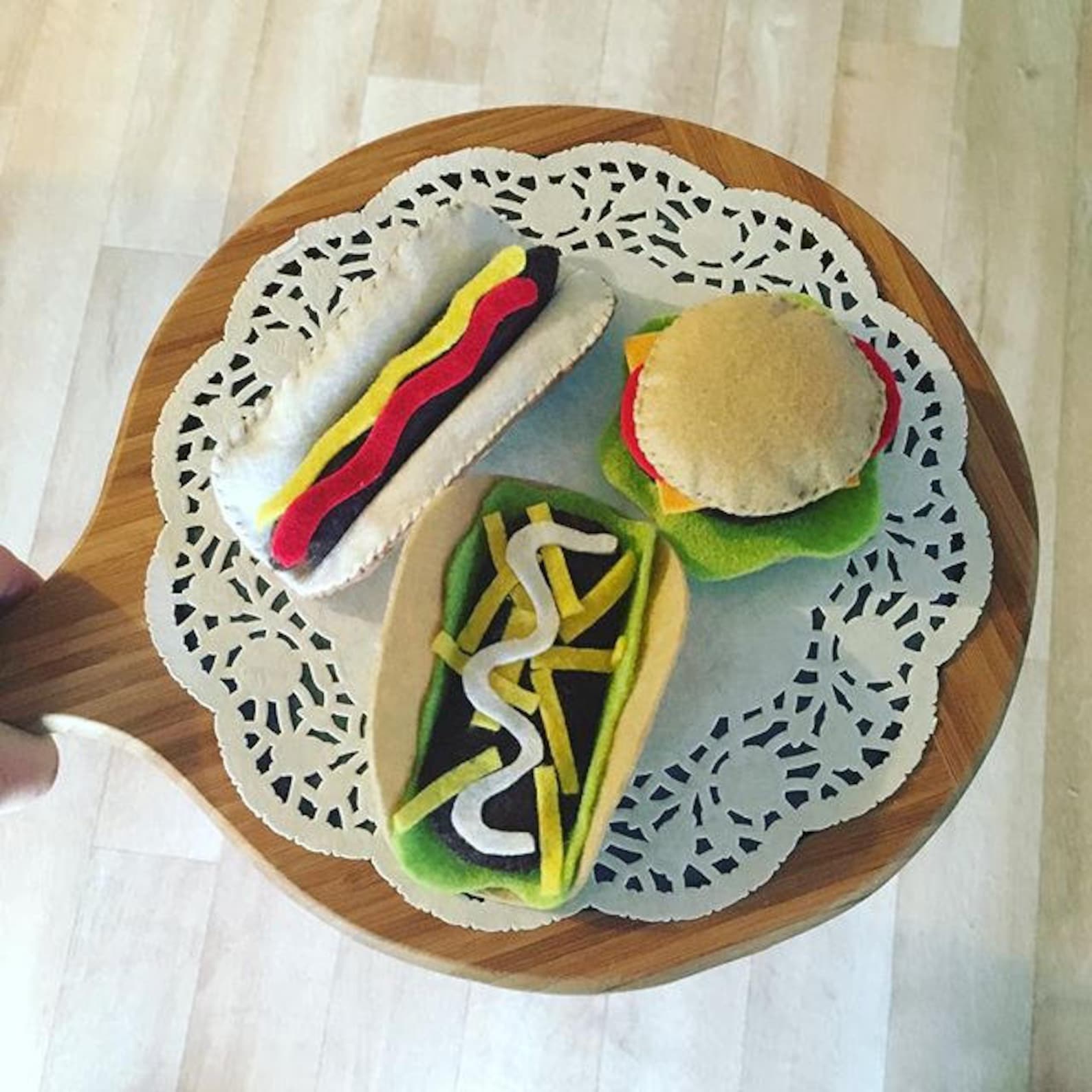 Felt Food Fridge Play Set Etsy Australia